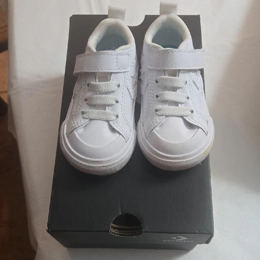 Converse Pro Blaze Strap OX Kids‎ White Sneakers
